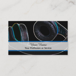 Cartão de visita profissional de DJ e VJ