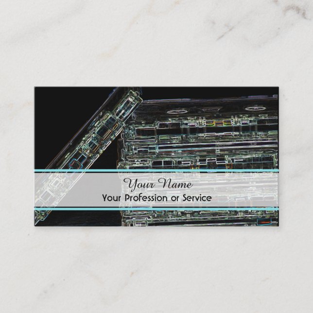 Cartão de visita profissional de DJ e VJ (Frente)