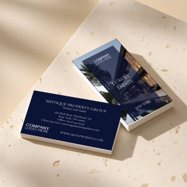 Cartão De Visita Profissional de fotografia de imóveis exclusivos (Criador carregado)
