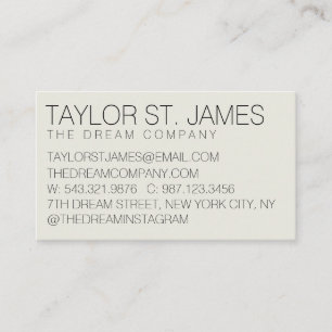 Cartão de visita profissional de lado duplo