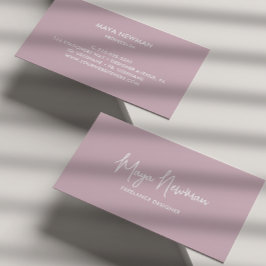 CARTÃO DE VISITA PROFISSIONAL DE NOME DE ASSINATURA DE PASTEL MÚTUO