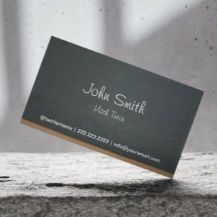 Cartão De Visita Profissional de Teclado do Tutor Matemático