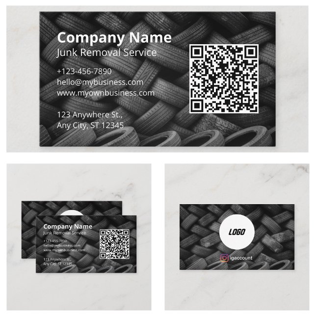 Cartão De Visita Profissional de Transporte (Hauling Professional Business Card
)