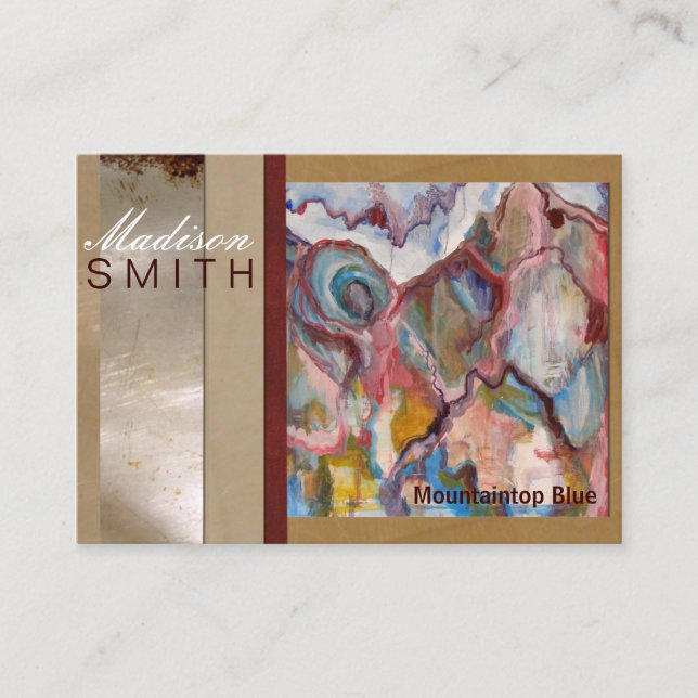 Cartão De Visita Profissional do artista (Frente)