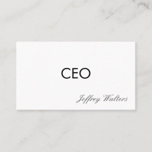 Cartão De Visita Profissional do CEO  