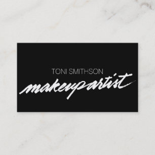 Cartão de visita profissional do M.U.A. do