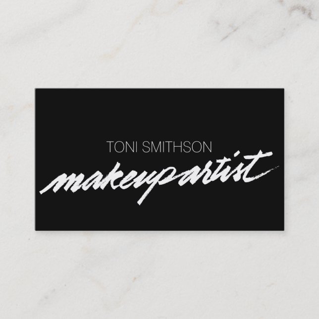 Cartão de visita profissional do M.U.A. do (Frente)