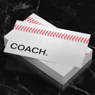 Cartão De Visita Profissional do treinador de basebol
