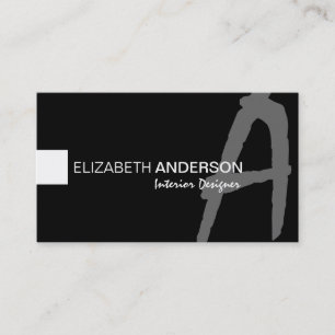 Cartão De Visita Profissional elegante clássico minimalista moderno