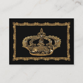 Cartão De Visita Profissional elegante da coroa de Royalee
