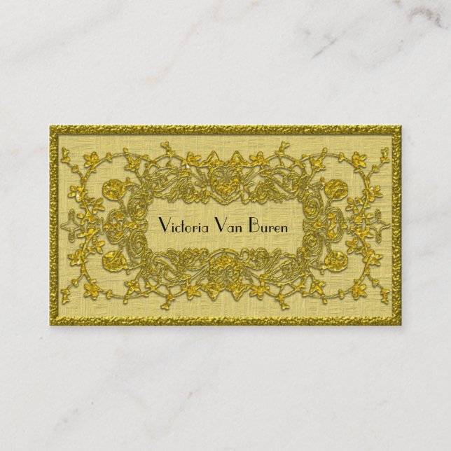 Cartão De Visita Profissional elegante da queda de Adlamchelle (Frente)