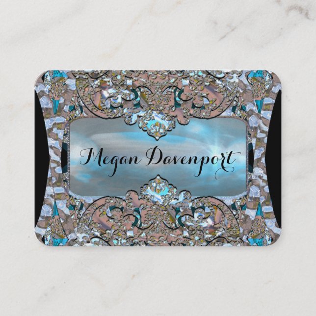 Cartão De Visita Profissional elegante de Juppenstrobe (Frente)