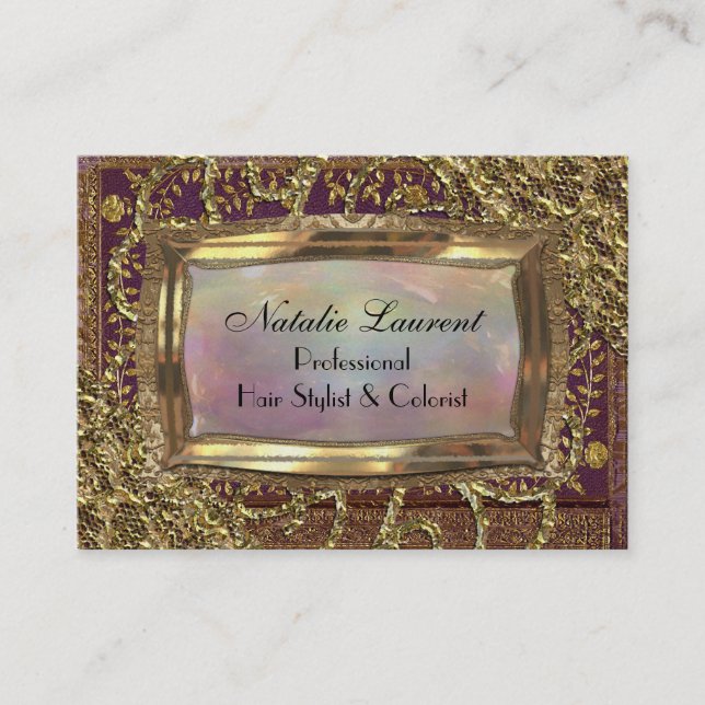 Cartão De Visita Profissional elegante de Saylavone (Frente)