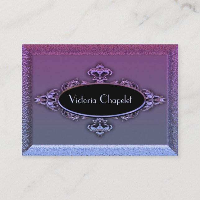 Cartão De Visita Profissional elegante de Valiensphire Andre (Frente)