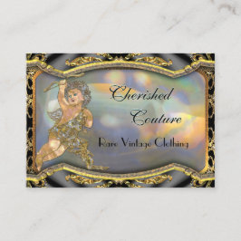 Cartão De Visita Profissional elegante do anjo do vintage