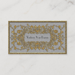 Cartão De Visita Profissional elegante do inverno de Adlamchelle