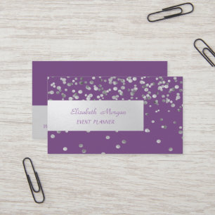 Cartão De Visita Profissional Elegante, Moderno, Confetti