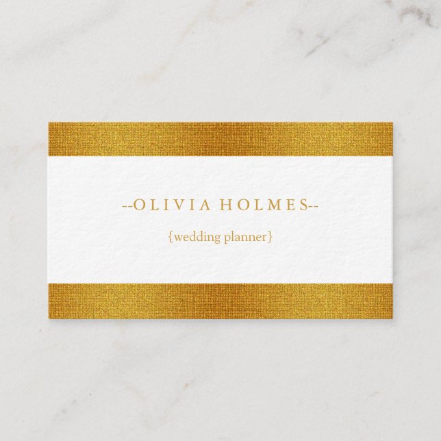 Cartão De Visita Profissional elegante moderno do metal da folha (Frente)