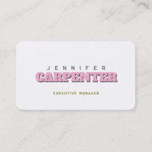 Cartão De Visita Profissional elegante moderno minimalista simples
