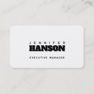 Cartão De Visita Profissional elegante moderno minimalista simples