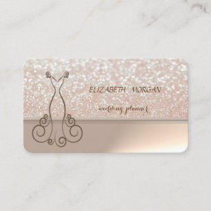Cartão De Visita Profissional Elegante Sofisticado Chique Brilhant