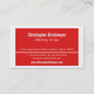 Cartão de visita profissional executivo, vermelho