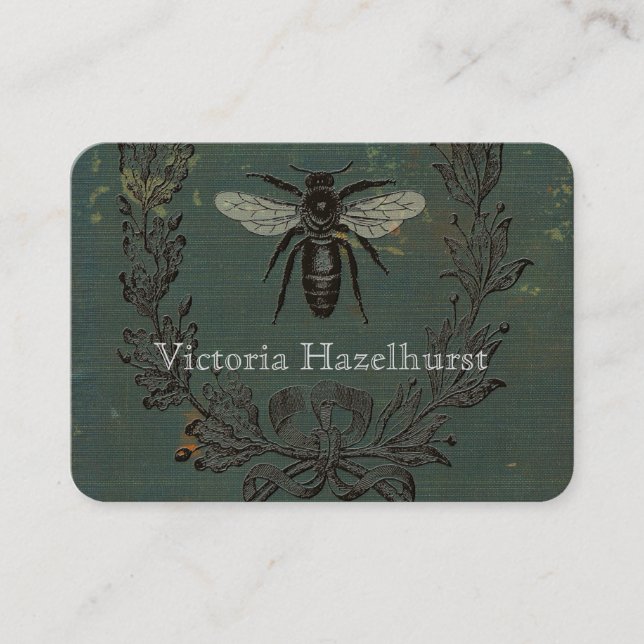 Cartão De Visita Profissional francês do no. 6 da abelha (Frente)