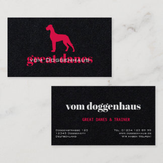 Cartão de Visita Profissional Great Dane