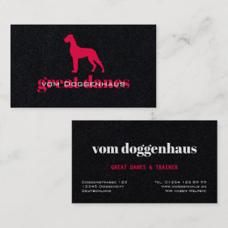 Cartão de Visita Profissional Great Dane