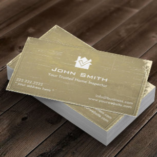 Cartão De Visita Profissional Home do vintage da inspeção
