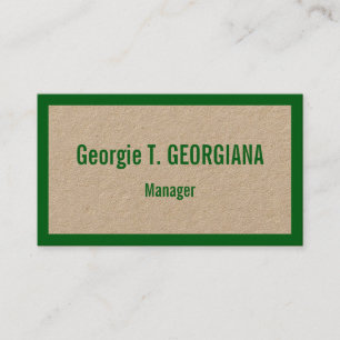 Cartão de visita profissional humilde