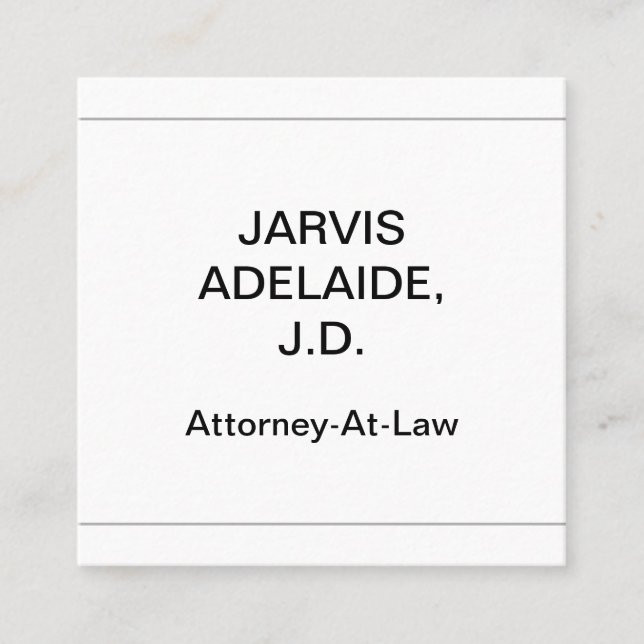 Cartão de visita profissional, humilde e Dapper (Frente)