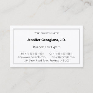 Cartão de visita profissional liso