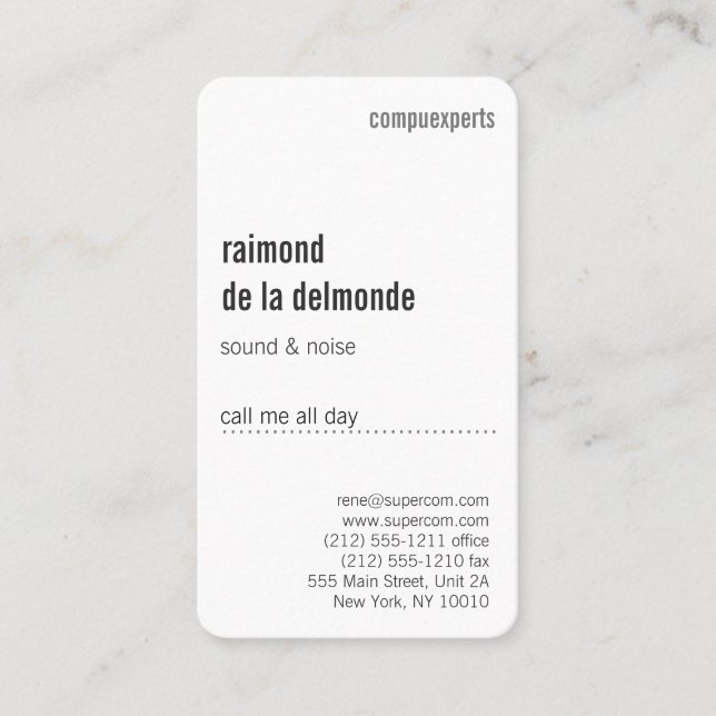 Cartão De Visita Profissional, luxo (Frente)