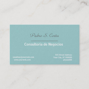 Cartão De Visita Profissional macio/azul do Entreprise do