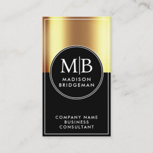 Cartão De Visita Profissional Metálico Dourado Personalizado