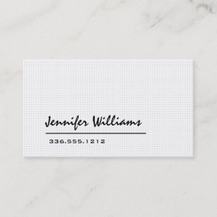 Cartão de visita profissional minimalista branco