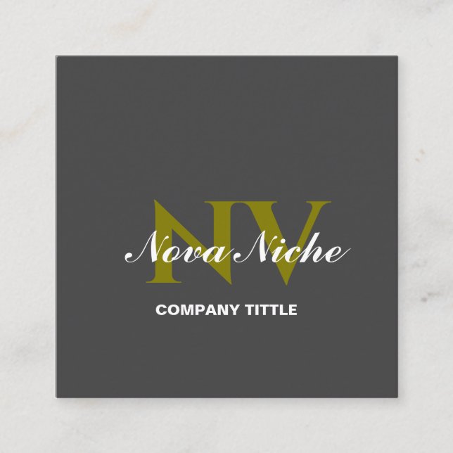 Cartão de visita profissional minimalista moderno (Frente)