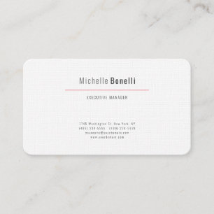 Cartão De Visita Profissional Minimalista Moderno Simples