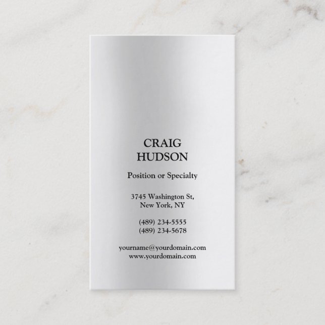 Cartão de visita profissional moderno (Frente)