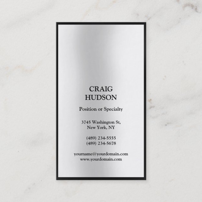 Cartão de visita profissional moderno (Frente)