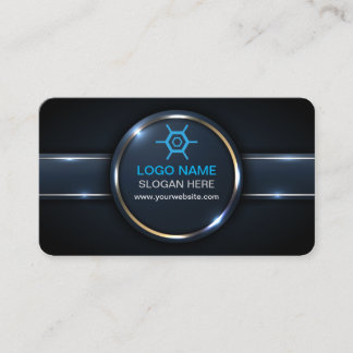 Cartão de visita profissional moderno com código Q