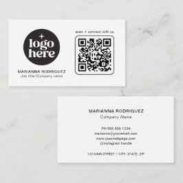 Cartão de Visita Profissional Moderno com Logotipo