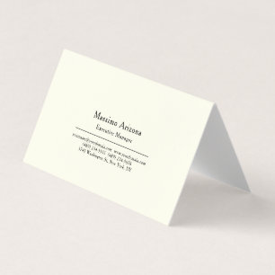 Cartão De Visita Profissional Moderno Minimalista Simples