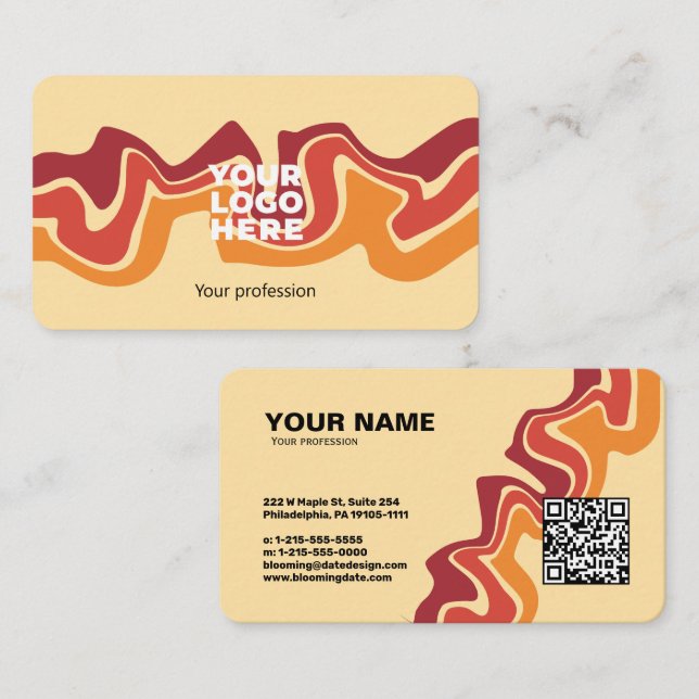 Cartão de visita profissional moderno para o empre (Frente/Verso)