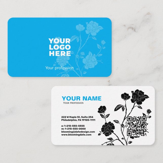 Cartão de visita profissional moderno para o empre (Frente/Verso)