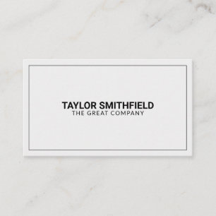 Cartão De Visita Profissional Moderno Simples