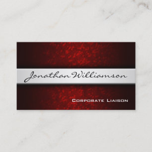 Cartão de visita profissional moderno vermelho da