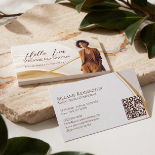 Cartão de Visita Profissional QR Code de Ágata Lux