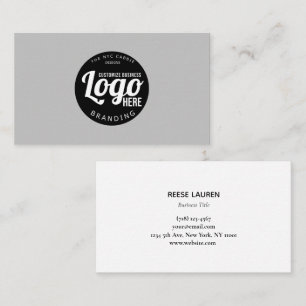 Cartão de visita profissional simples com logotipo
